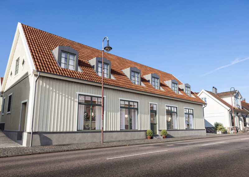 Backahills fastighet i stadsmiljö